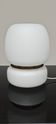 Lampe a poser tchèque en opaline blanche et laiton 1960