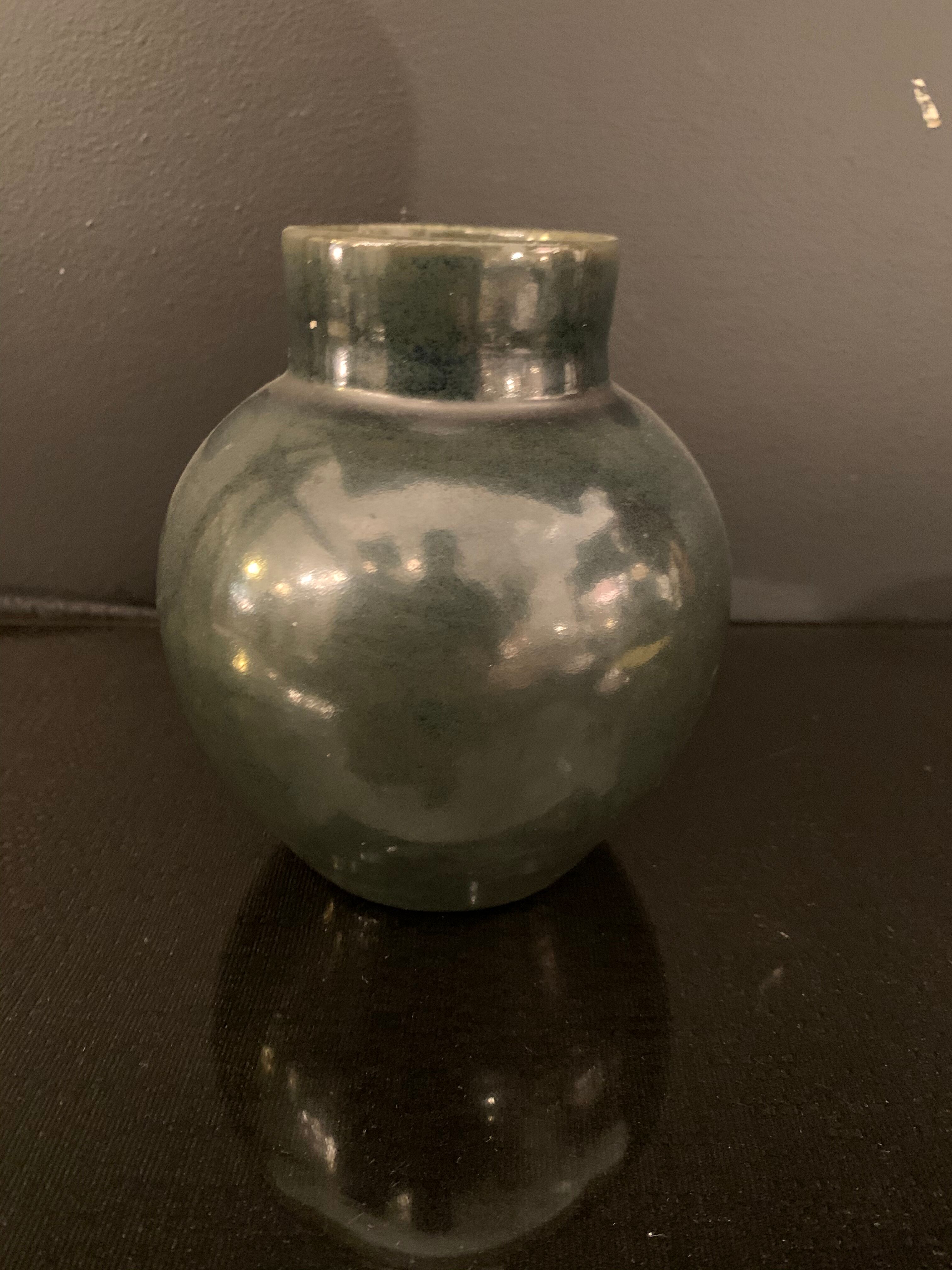 Accolay , ceramic ball vase 1970