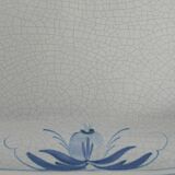 Art Deco French Blue Floral Decor Plate by Allan Eberling, Bo Fajans