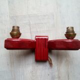 2-light art deco wall light