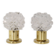 Pair of Design Table or Wall Lamps by Preciosa, Kamenicky Senov, Czechoslovakia, 1960's.