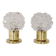 Pair of Design Table or Wall Lamps by Preciosa, Kamenicky Senov, Czechoslovakia, 1960's.