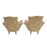 Pair of Manta Mid-Century Modern Italian Armchairs, 1950s