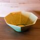 Beautiful emerald green salad bowl in Charolles faince