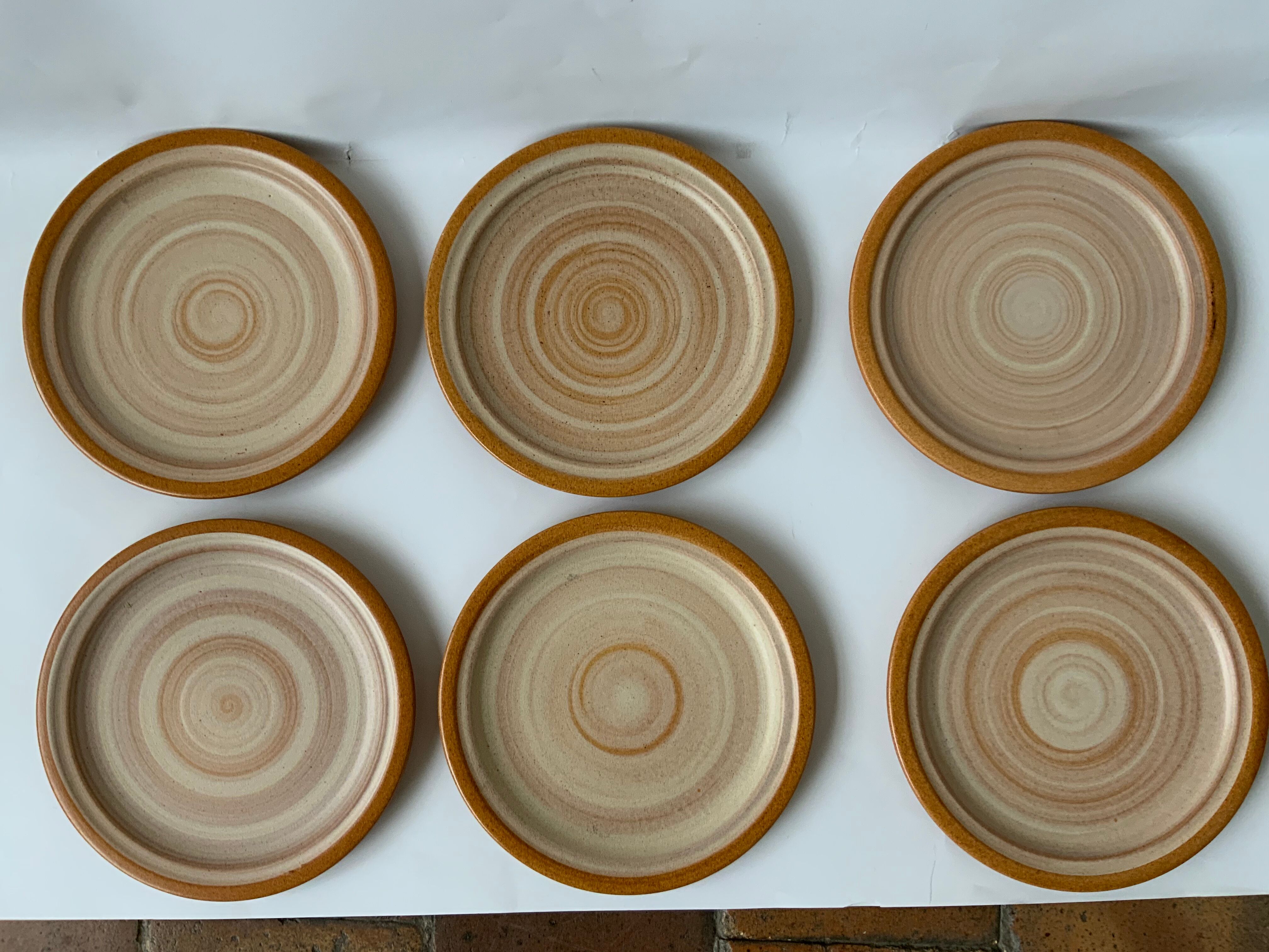 6 vintage dessert plates Selency x Monoprix Croisé Laroche