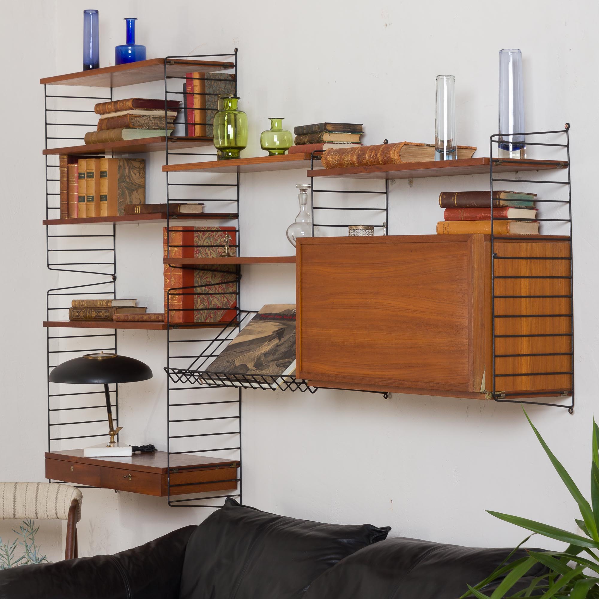 String wall unit from 1964 by Strinning, Sweden