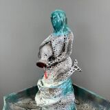Vallauris Ceramic Fountain – Mermaid, 20th Century