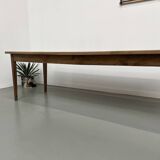 Ash table with spindle legs, solid beech and ash