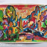 Pierre Lacroux (1909-1993) Gouache on paper 24 x 32 cm - from 1989 - (298)