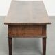 Antique walnut 18th-century Southern European coffee table with two drawers