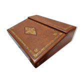 Leather travel writing bookboard circa 1940-50