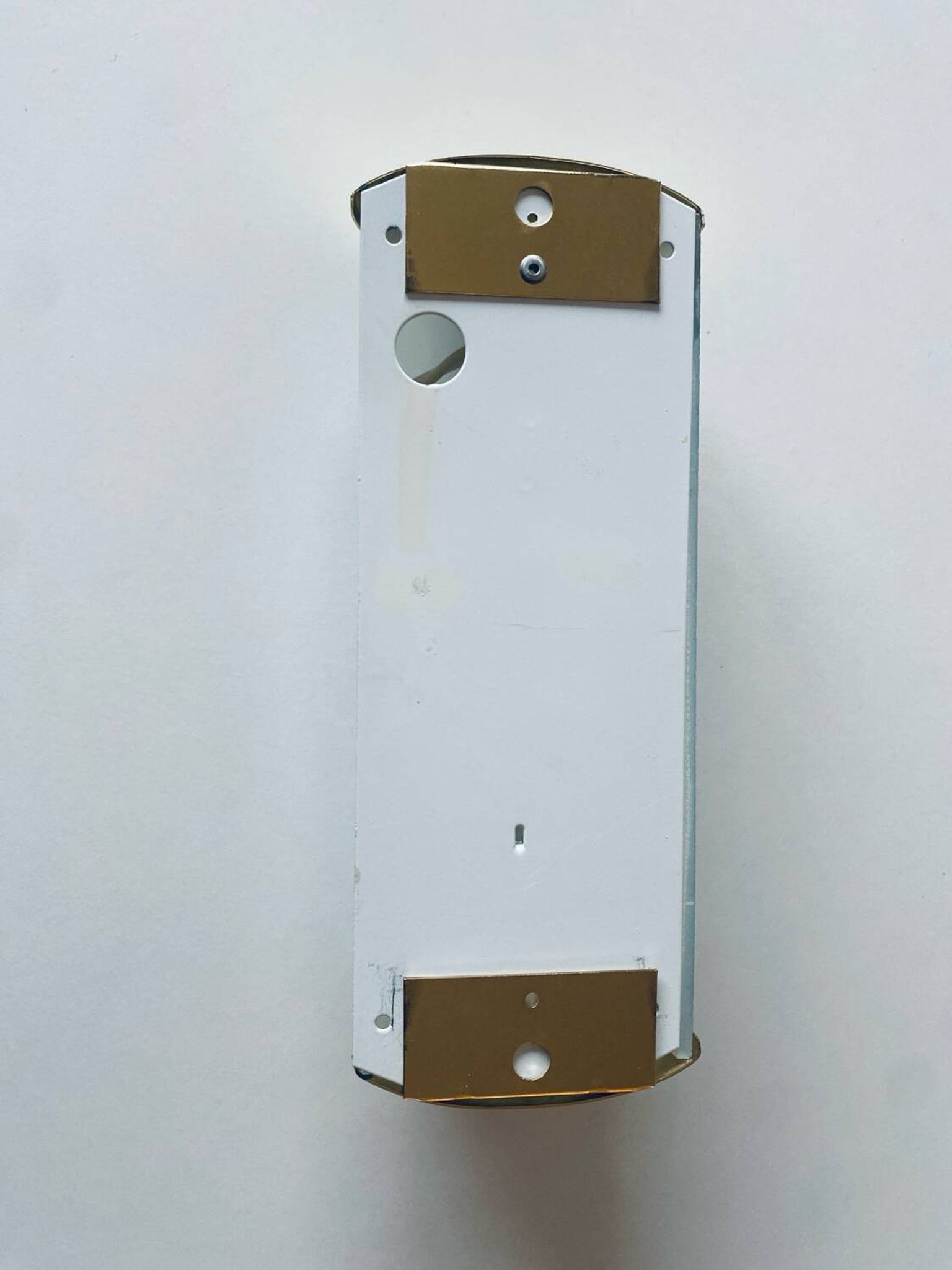 Brass and glass wall light
