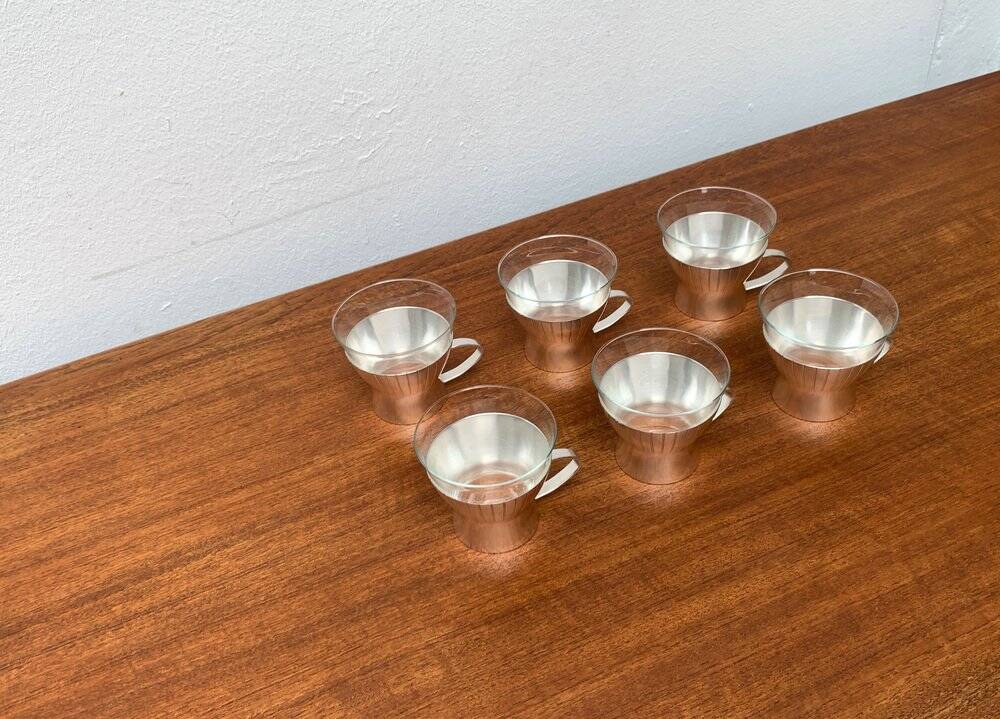 Mid-century German tea glasses by WMF, 1960s, set of 6.