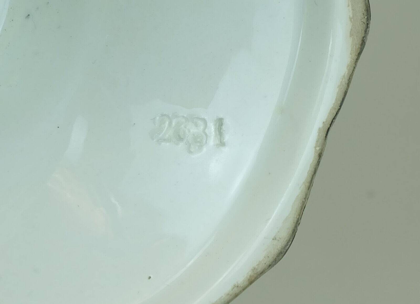octagonal art deco BOWL footed bowl schramberg majolika 1920s hand-painted decor