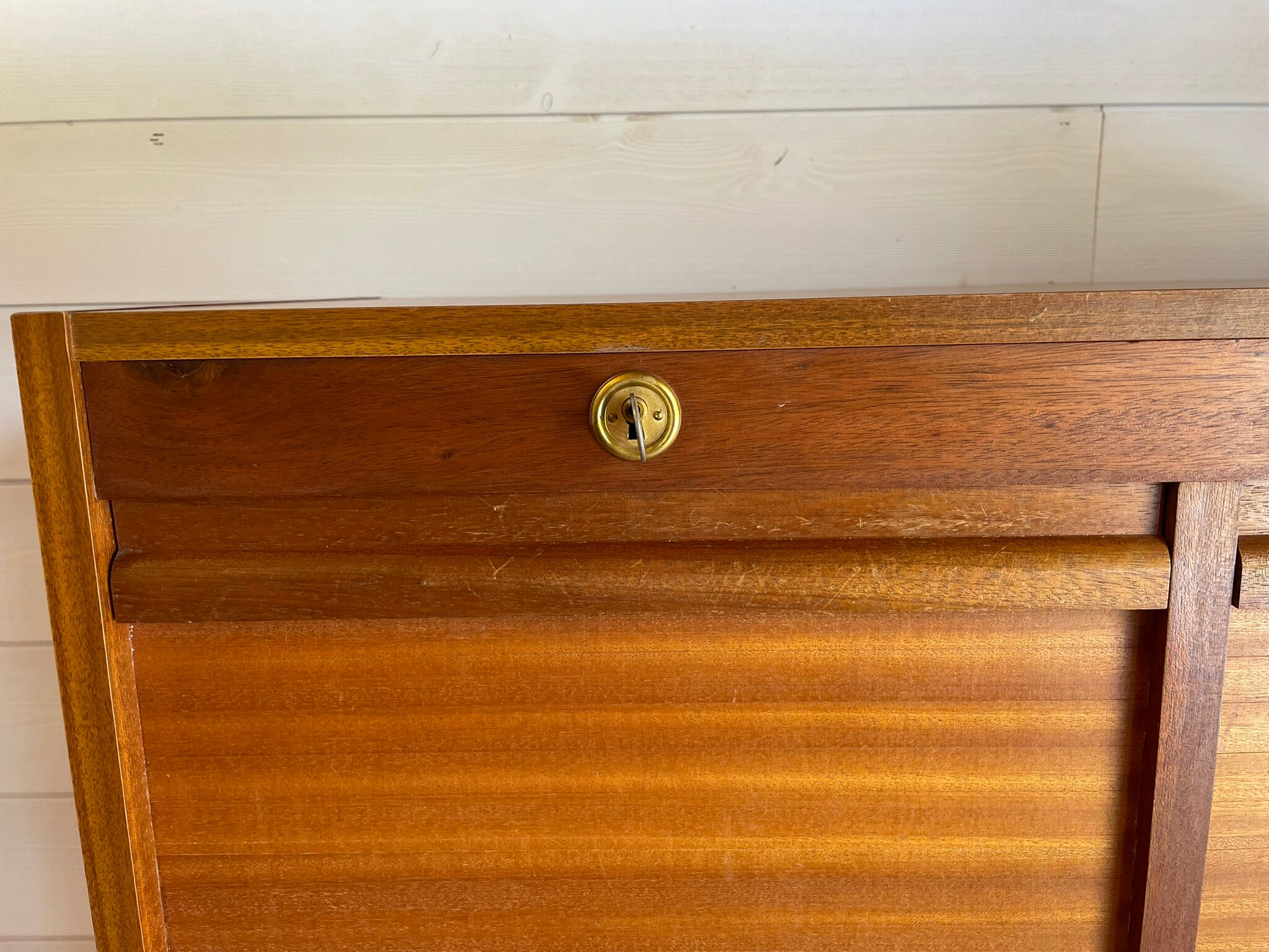 Meuble à Rideaux Vintage – Classeur / Rangement Scandinave Années 60