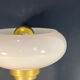 Lampe de chevet ou à poser art-déco • Verre ancien & Laiton patiné