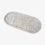 Oval tray — otone terrazzo