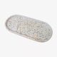 Oval tray — otone terrazzo
