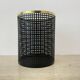 Mid century design perforated metal basket / bin , 1970s