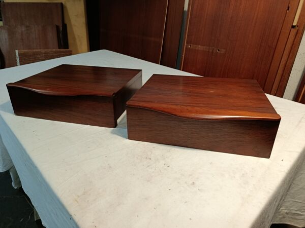 Chevets suspendus scandinaves palissandre