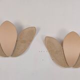 Pair of flower wall lights