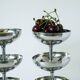 Set of 6 large stainless steel bowls, Tall, Design, 1970, 10 x 10 cm