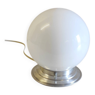 Art Deco ceiling light or wall sconce with opaline globe, diameter 15 cm - mid 20th century.