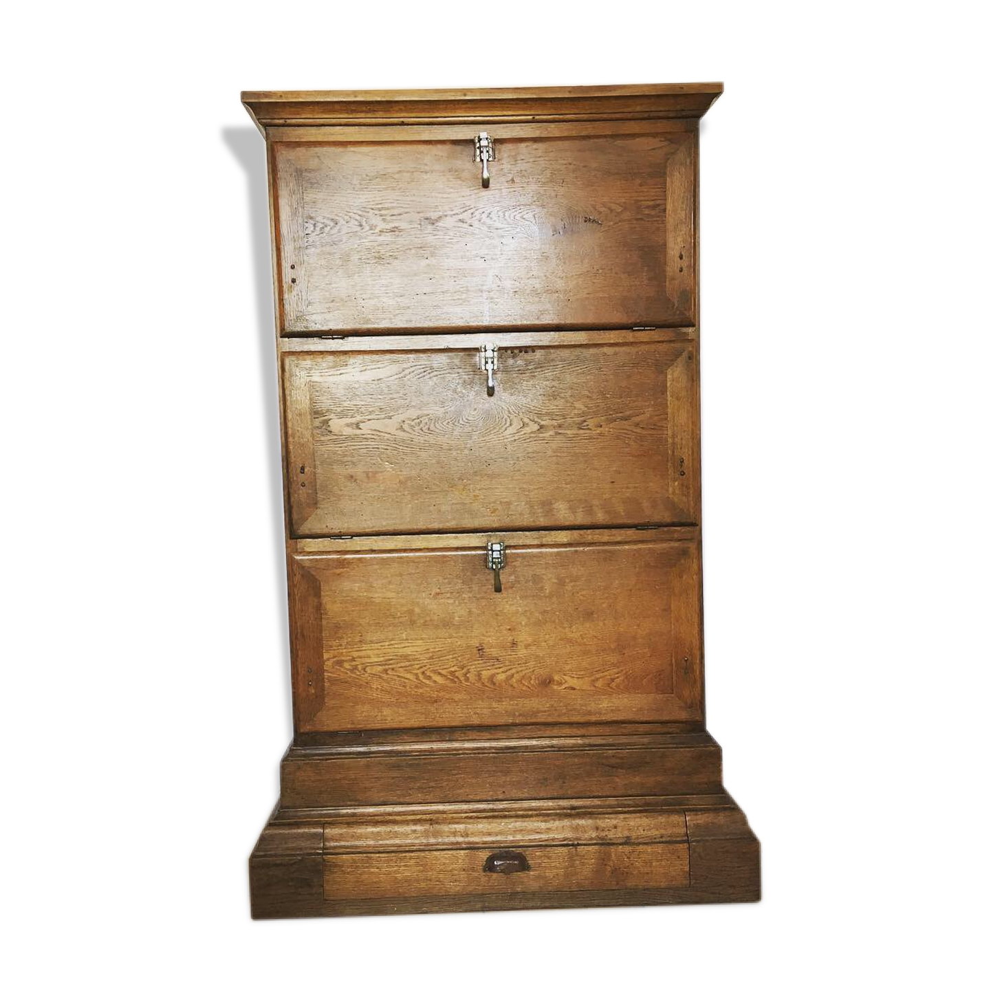 Cabinet notary scriban and lockers of oak desk