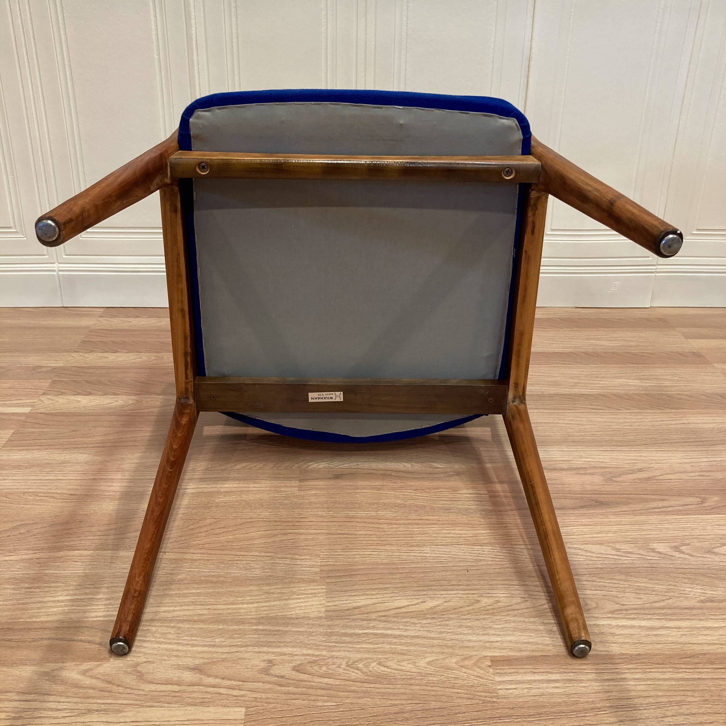 Suite of 4 designer armchairs 1950 "Hartmut Lhomeyer".