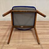 Suite of 4 designer armchairs 1950 "Hartmut Lhomeyer".