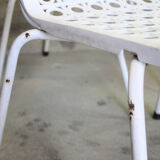 Set of five vintage patio chairs