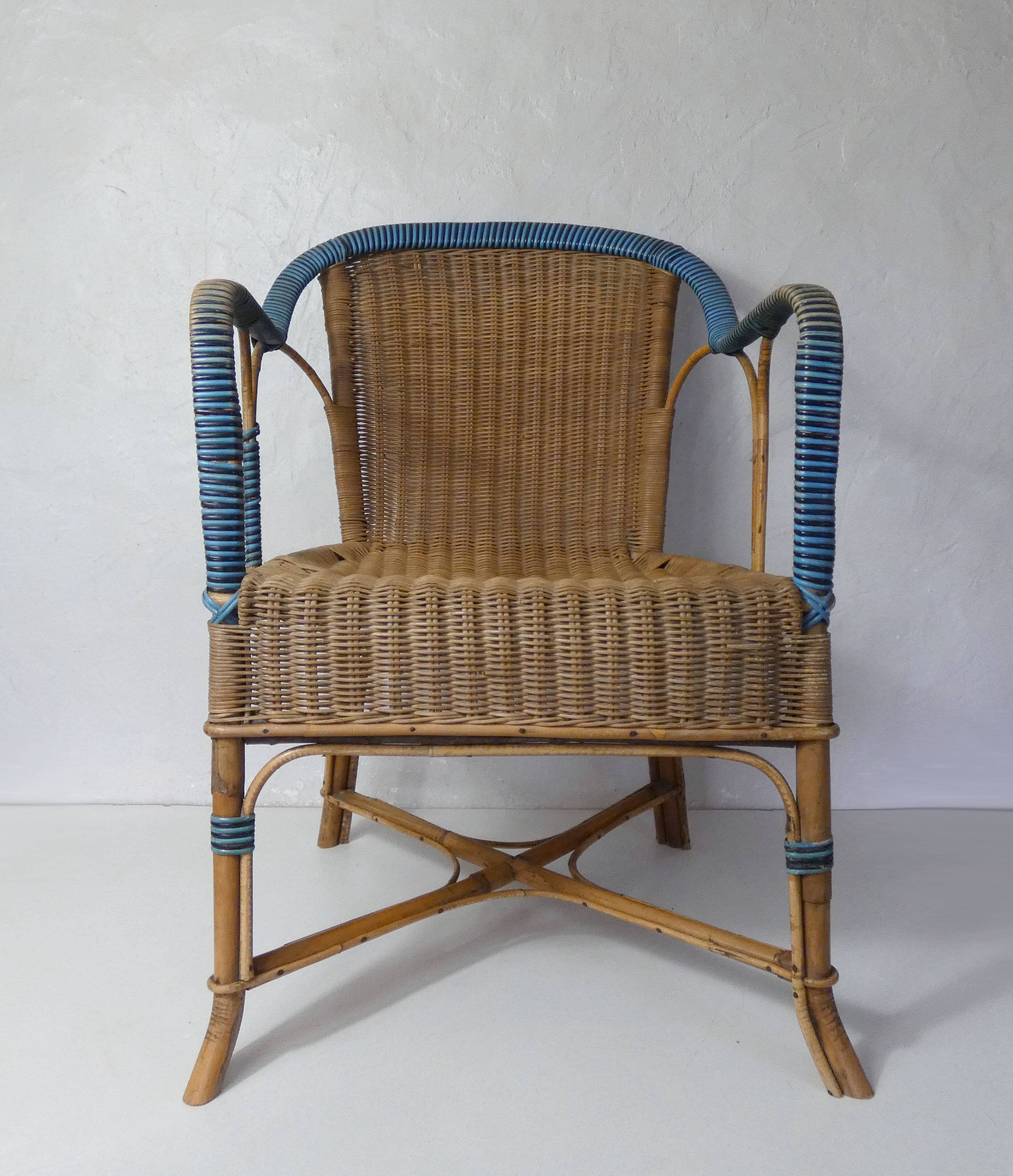Adult rattan armchair