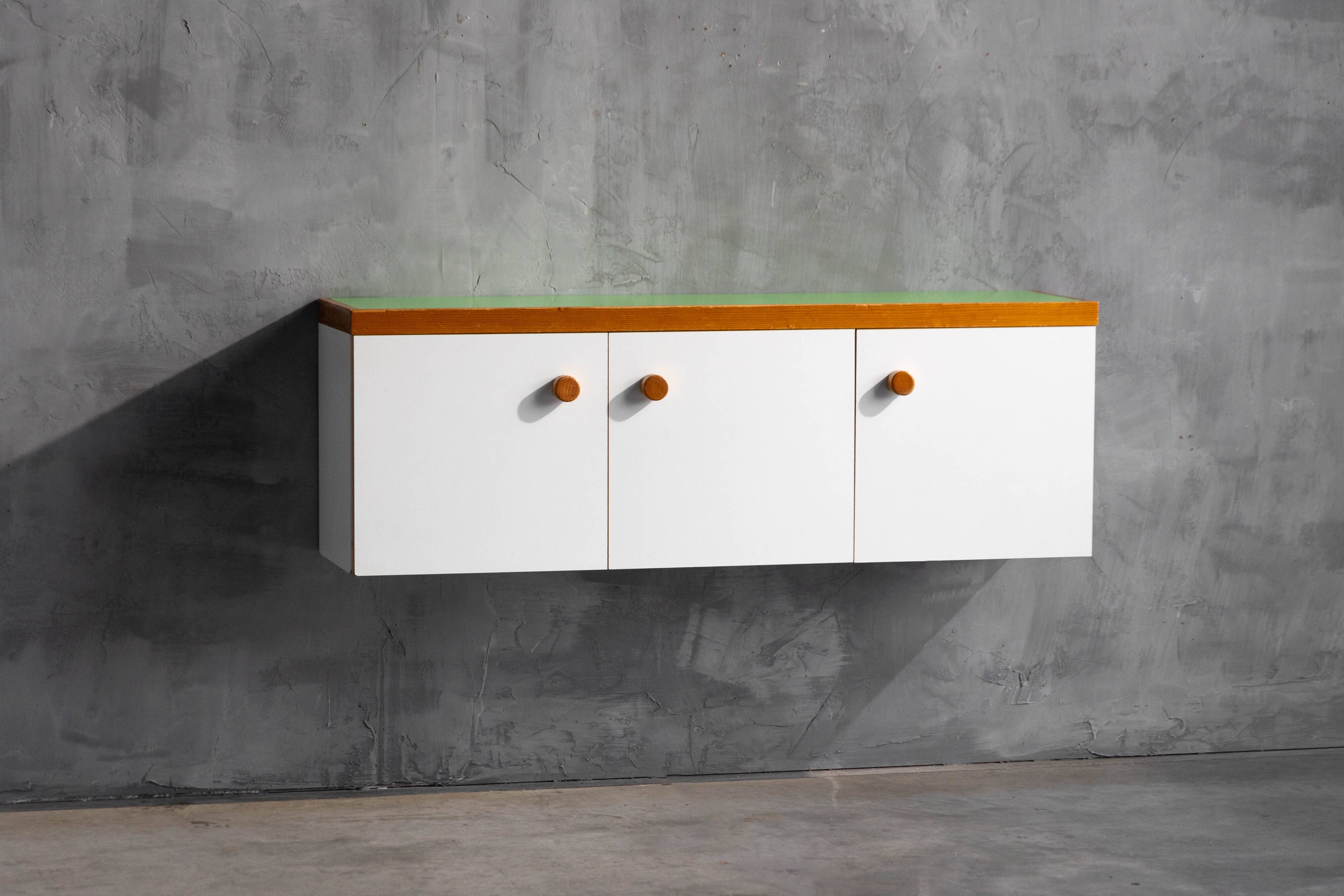 Wall mounted cabinet by Charlotte Perriand for Les Arcs, France, 1970s