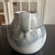 large blue ceramic pitcher