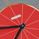 Red BAYARD formica wall clock