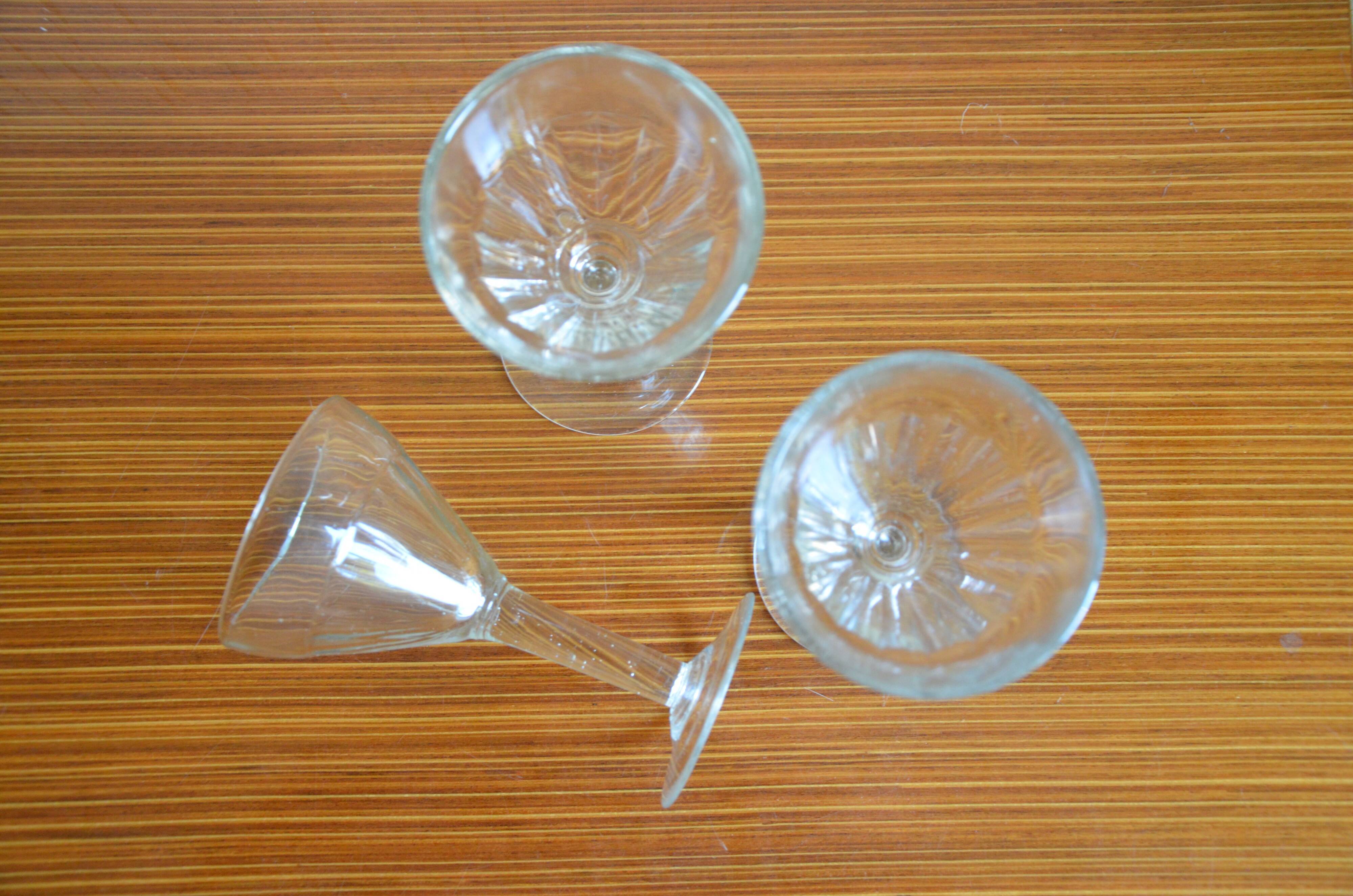 Lot de 3 verres anciens 1930