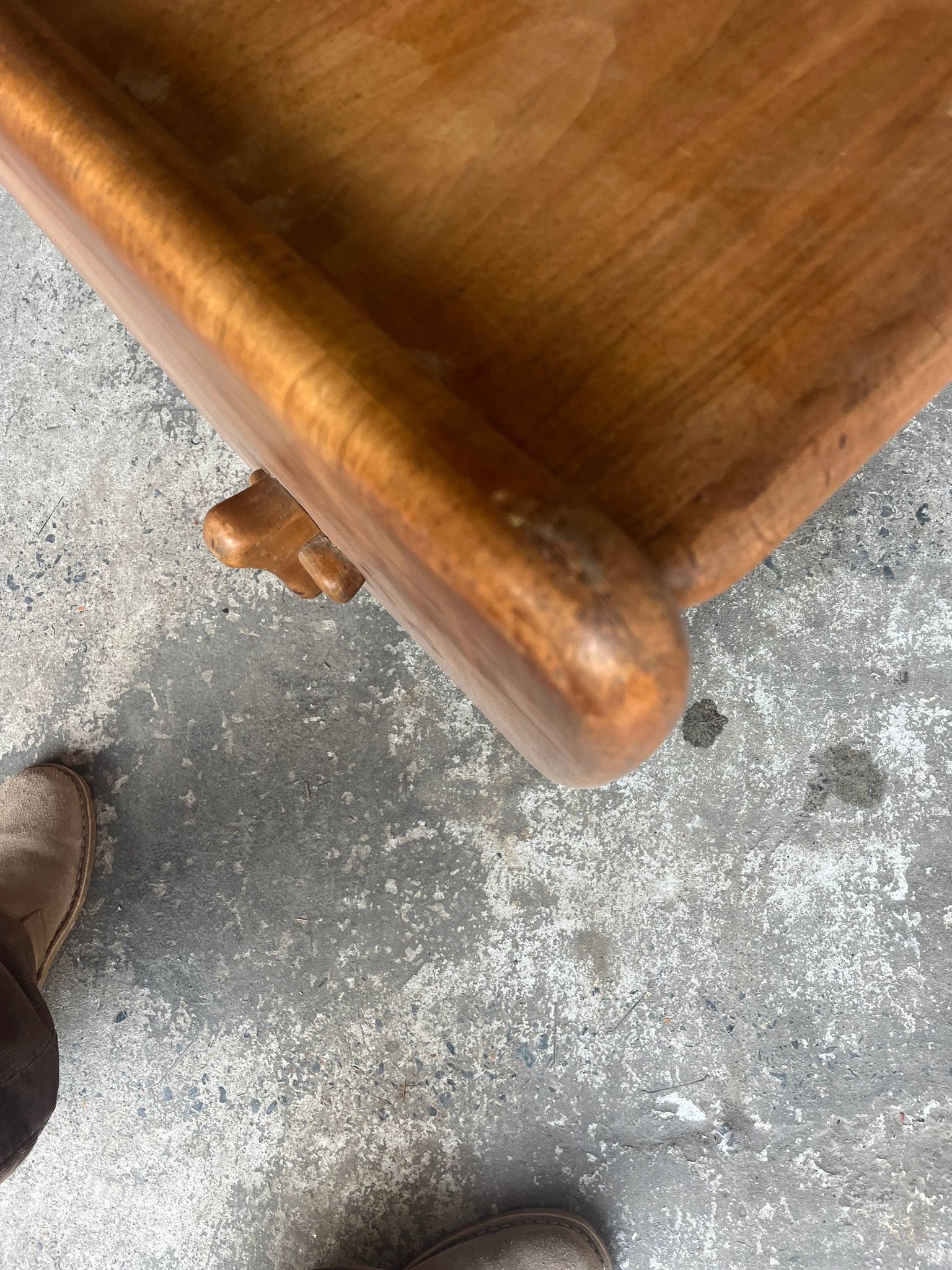 Vintage sculptural coffee table in wood
