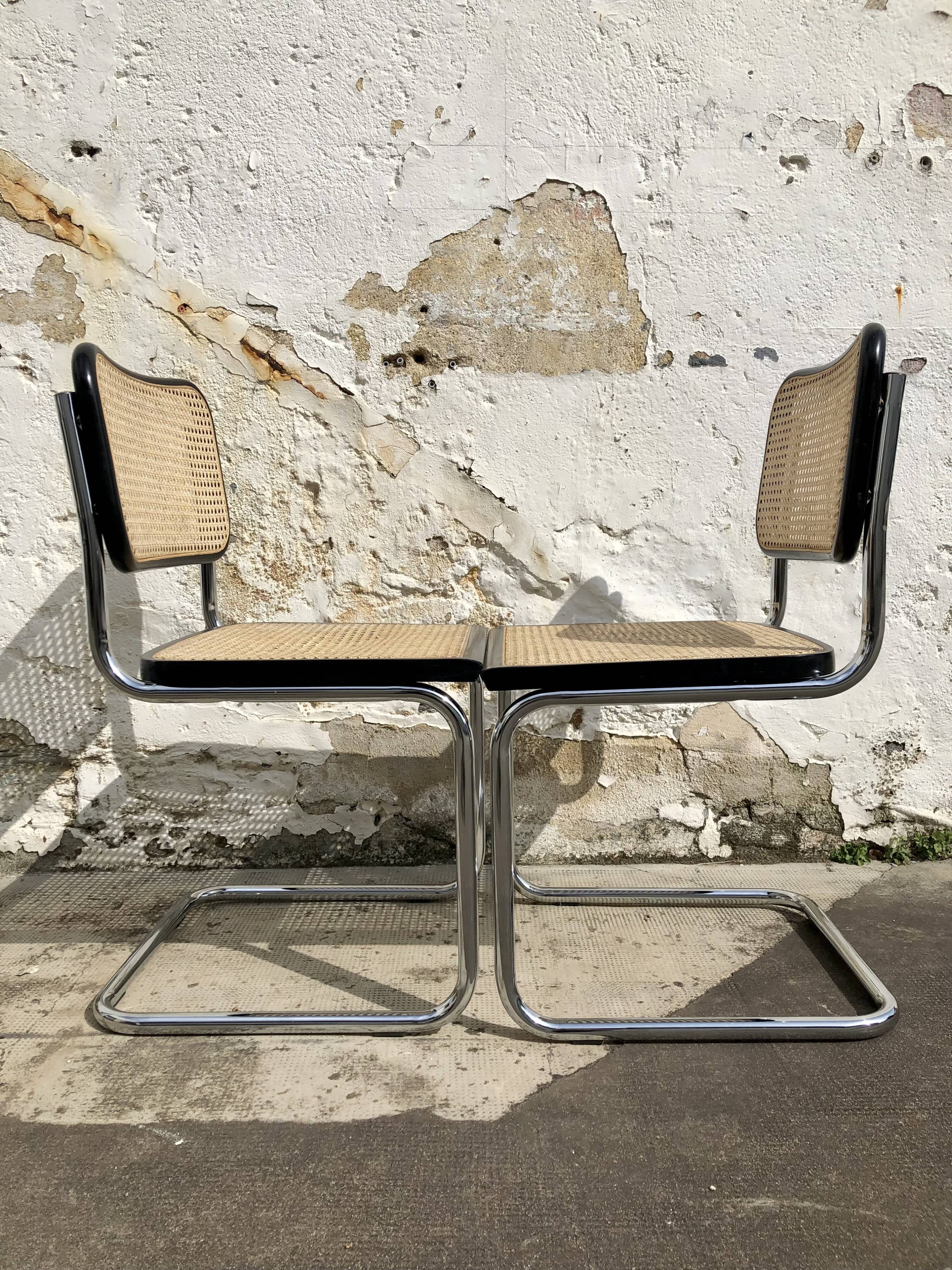 Pair of Chairs Cesca B32 Marcel Breuer
