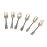 6 small spoons silver metal shell Café Gilbert new under blister
