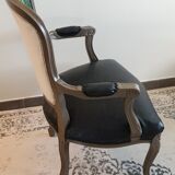 renovated Louis XV style armchair, Frida Kahlo folder