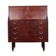 Mahogany secretary, Danish design, 1970s, manufacturer: PMJ Viby