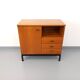 Vintage modernist style storage unit by Marcel Gascoin for Alveole in oak wood