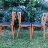 Set of 3 baumann bistro chairs n°12