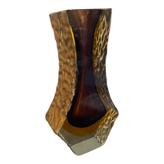 Vase en verre de Murano années 70 Flavio Poli