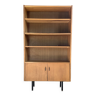 Vintage modernist oak display bookcase