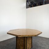 Table en ronce de noyer de Jean Claude Mahey