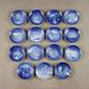 Set of 15 Bing & Grøndahl Copenhagen porcelain plates Denmark '900