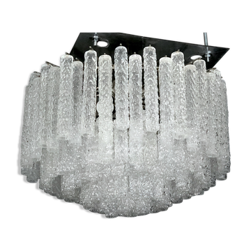 Lustre italien vintage en verre de Murano par Toni Zuccheri pour Venini, années 1960