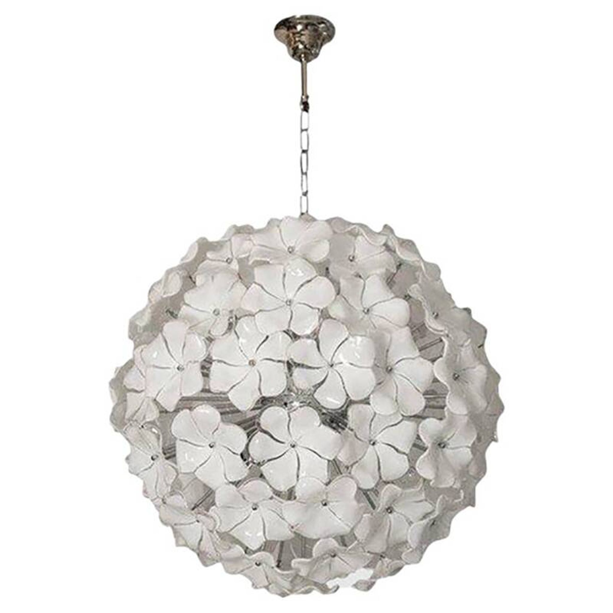 Suspension contemporaine en verre de Murano, Italie