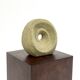 Unique round beige sculpture